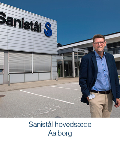 Kundecase fra Saniståls hovedsæde